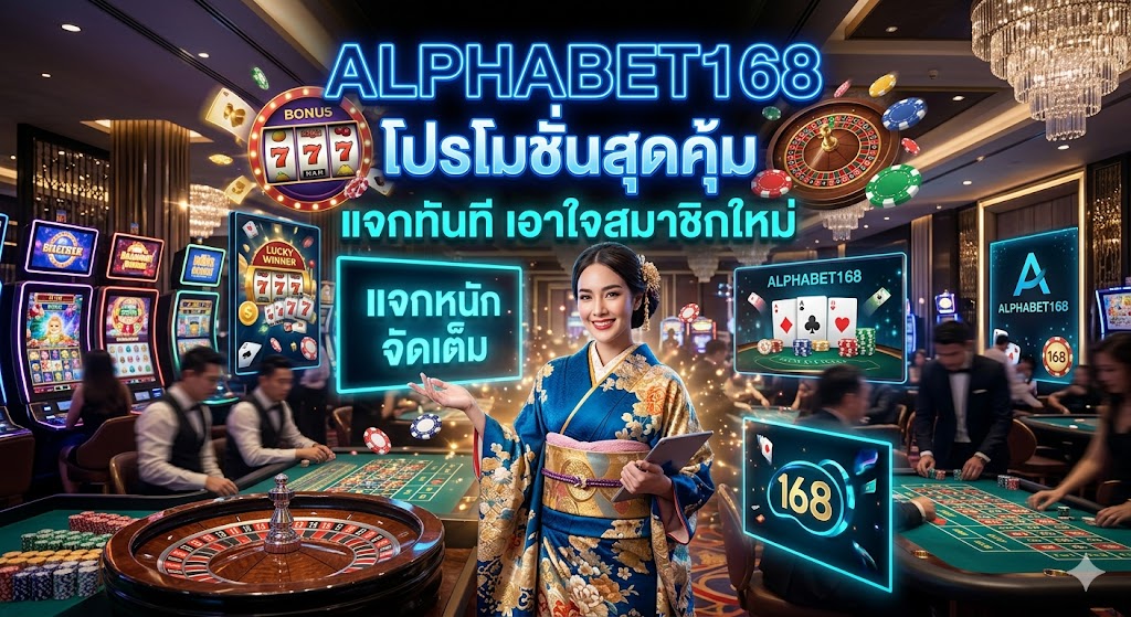 ALPHABET168 โปรโมชั่นสุดคุ้ม